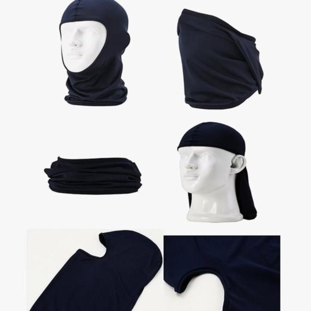 Gray Multifunctional Seamless Wear Balaclava Neck Gaiter Face Mask‎ Headband